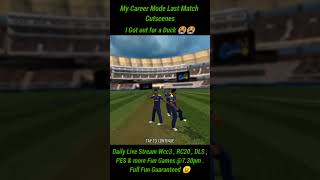 wcc3 My Career Mode Retirement | End of My Career | End Cutscenes | No Farewell 😭😭 #wcc3 #games #ipl