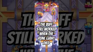 CRAZIEST RUNE GIANT BUFF #clashroyale