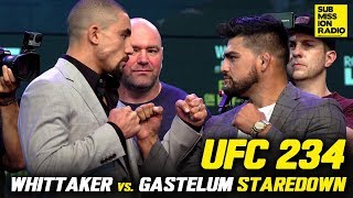 UFC 234: Robert Whittaker vs. Kelvin Gastelum Staredown