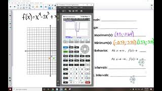 Finding Max, Min, and Zeros on Graphing Calculator