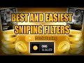 BEST AND EASIEST SNIPING FILTERS! MAKE 100K PER HOUR - MADDEN MOBILE 17