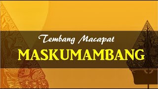 Tembang Macapat Maskumambang