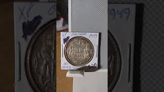 1949 XF CANADA SILVER FIFTY CENT