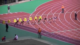 H27熊本県選手権 男子100m決勝