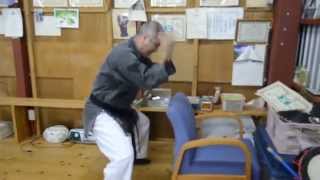 Ishiki Hidetada improvised makiwara