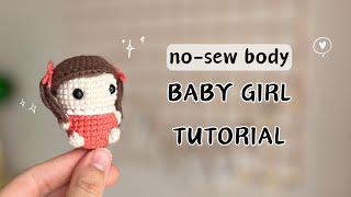 Amigurumi Little Girl Crochet | How to crochet Little Girl - Keychain