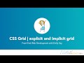 CSS Grid for beginners | the implicit and explicit grid