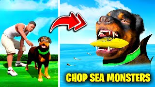 Chop are SEA MONSTERS in GTA 5