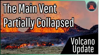 Iceland Volcano Eruption Update; The Main Vent Partially Collapsed, Eruption Site Reopened