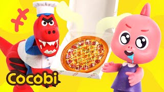 ¡Vamos a Hacer Pizza con el Chef T-Rex😋🍕 | Canciones Infantiles | Kids Songs | Cocobi