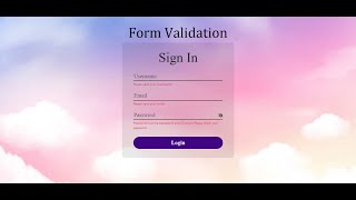 Form Validation ,html ,css ,bootstrap , javascript
