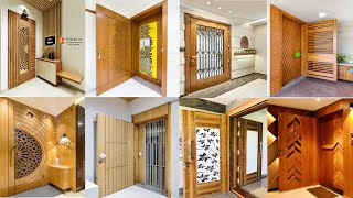 Top 100+ Wooden Door Design Collections 2024 | Latest Single Wooden Main Doors Models 2024