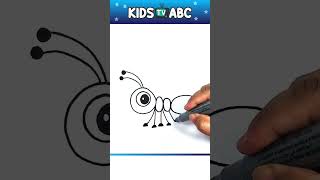 Ant Drawing, Painting & Coloring For Kids and Toddlers | Ant Draw #drawing #ant