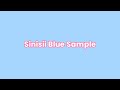 Sinisii Blue Sample