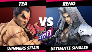 Sumapa 173 TOP 8 - Tea (Kazuya) Vs. Reno (Byleth, Sephiroth) Smash Ultimate - SSBU