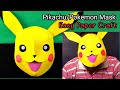 Pikachu Mask Paper Craft. Pikachu Costume. Pokemon Mask. Cartoon Mask #pikachuMask #cartoonMask #ck