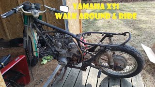 1970 Yamaha XS1 XS650 Walk Around and Ride