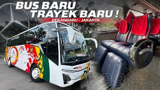 MARI KITA COBA BUS BARU NPM, APAKAH NYAMAN⁉️Trip Pekanbaru - Jakarta with NPM Sutan Class