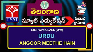 T-SAT || SIET 03rd Class (U/M) || URDU - ANGOOR MEETHE HAIN || 12.04.2021