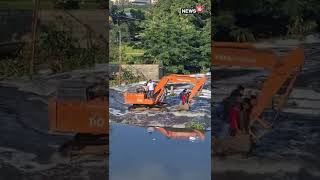 Bengaluru Floods | Crane Used To Ferry People | #bengalururains #viralvideo #viral