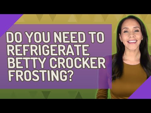 Does Betty Crocker cream cheese icing need to be refrigerated?