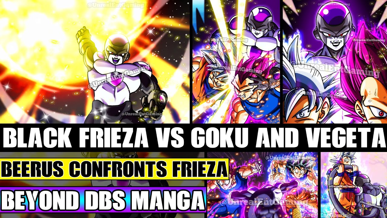 Beyond Dragon Ball Super: Black Frieza Vs Ultra Instinct Goku And Ultra ...