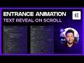 Elementor Entrance Animation on Scroll Using GSAP
