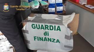 GDF: SEQUESTRATE ULTERIORI 23.000 MASCHERINE PROTETTIVE PRONTE PER ESSERE MESSE IN COMMERCIO