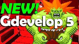 Gdevelop 5 Game Engine - Drag and Drop no coding UPDATE