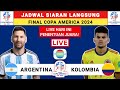 JADWAL FINAL COPA AMERICA 2024 - ARGENTINA VS KOLOMBIA - COPA AMERICA 2024 LIVE INDOSIAR