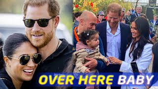 😊 Prince Harry and Meghan's sweet moment 👧🏽🥰☺️