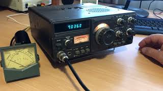 Testing the Kenwood TS120V on December 9, 2018