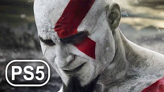 How Kratos Turned White & Got Red Tattoo Scene 4K ULTRA HD - GOD OF WAR PS5 PS NOW