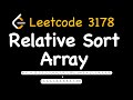 Leetcode 1122: Relative Sort Array