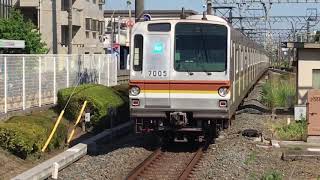 東京メトロ7105F 各停新木場行き みずほ台駅発車