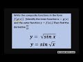 Differentiate y= sqrt(sine x), y= sine sqrt(x). Chain Rule. Inner and Outer function. Substitution