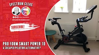 ProForm Smart Power 10 Spin Bike Build and Review - Peloton Alteneration, iFit