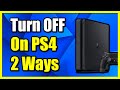 How to Turn OFF PS4 2 Ways (With & Without Controller)