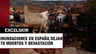 Inundaciones en España dejan 70 muertos y devastación en varias regiones