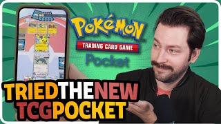 Trying Pokemon Trading Card Game Pocket Worlds Set Up!