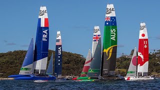 เรือใบ SailGP ไฮไลท์ สไลด์โชว์/SailGP Sailboat Highlights Slideshow/SailGPはスライドショーを強調しています