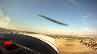 Takeoff from Bakersfield Municipal Airport (L-45)