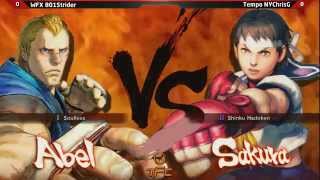 The Fall Classic 2015 - USF4 Semis - WFX 801Strider (Abel) vs TEMPO NYChrisG (Sakura)