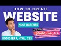 Bootstrap || How To Create Website (navbar) Using Bootstrap | Responsive Website Tutorial