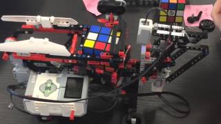 LEGO EV3 robot solving a Rubik's Cube!