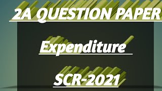 Appendix 2 Q.P SCR- Expenditure| Railway Account Departmental Solved Paper|Account deptt.Railway