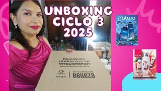 UNBOXING CYCLE 3 2025 BY NATURA AND AVON | NEW GLITTER GLAM LINE BY FACES