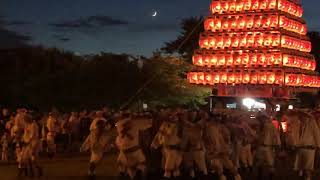 天籟寺の盆踊り 2018 8/13 天籟寺大山笠 運行❷