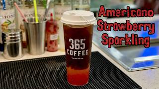 Cafe Vlog EP.1900 | Americano Strawberry Sparkling | Americano Sparkling