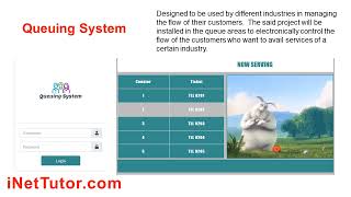 Queuing System Free Template Source code